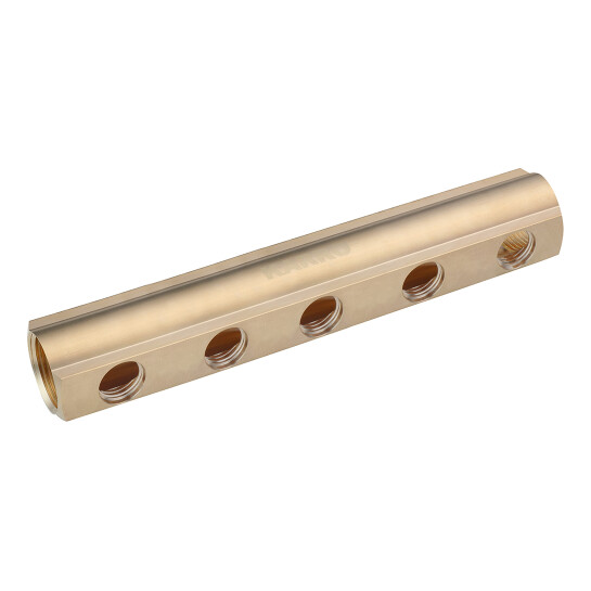 Головне фото - Колектор балка Karro на 5 виходів 1"x1/2" РВ латунний KR-2001