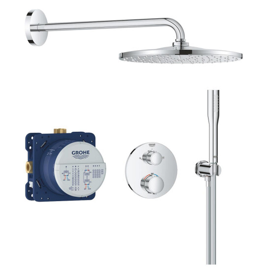 Душові системи Душова система прихованого монтажу термостатична Grohe QuickFix Precision з Vitalio Rain Mono 310 34880000