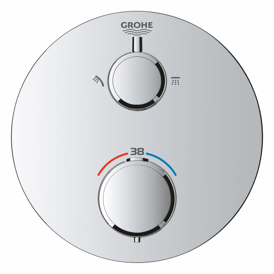 Додаткове фото - Душова система прихованого монтажу термостатична Grohe QuickFix Precision з Vitalio Rain Mono 310 34880000