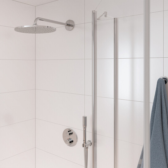 Додаткове фото - Душова система прихованого монтажу термостатична Grohe QuickFix Precision з Vitalio Rain Mono 310 34880000