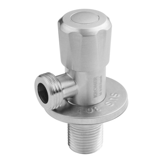 Додаткове фото - Кран приладовий Kroner KRP Edelstahl Klassisch - ESG101 1/2"х1/2" ЗЗ