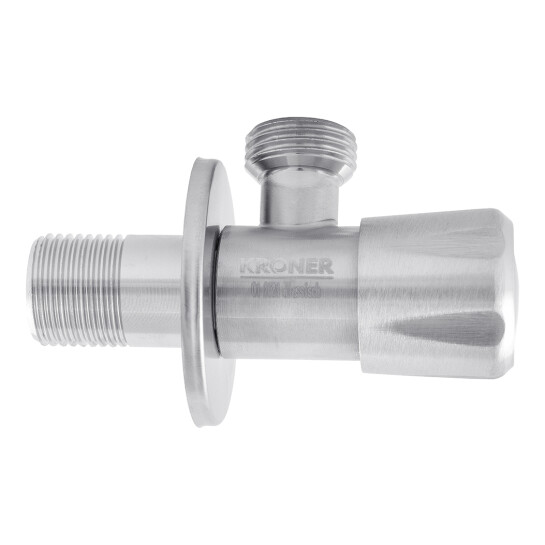 Додаткове фото - Кран приладовий Kroner KRP Edelstahl Klassisch - ESG101 1/2"х1/2" ЗЗ