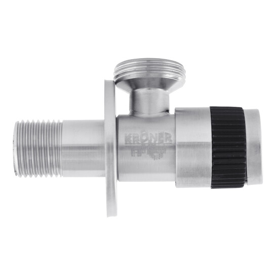 Додаткове фото - Кран приладовий Kroner KRP Edelstahl Klassisch - ESG102 1/2"х3/4" ЗЗ