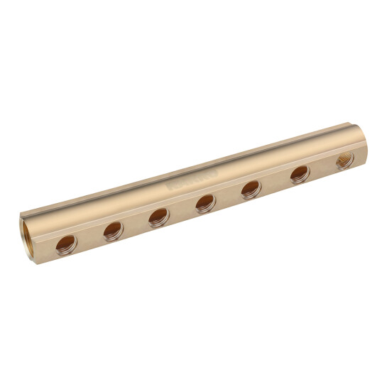 Головне фото - Колектор балка Karro на 7 виходів 1"x1/2" РВ латунний KR-2001