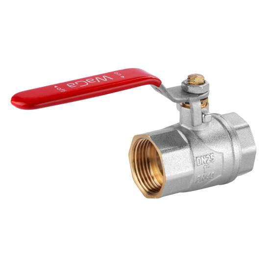 Додаткове фото - Кран кульовий WaGa 1" ВВ PN40 ручка, нікельований