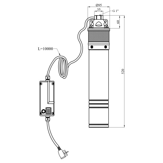 Додаткове фото - Насос глибинний Grandwater 4SKM 150