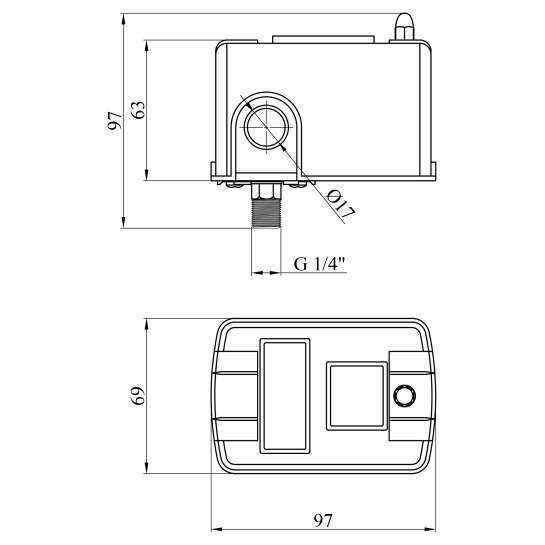 Додаткове фото - Реле тиску Forwater SK-3M з гвинтом