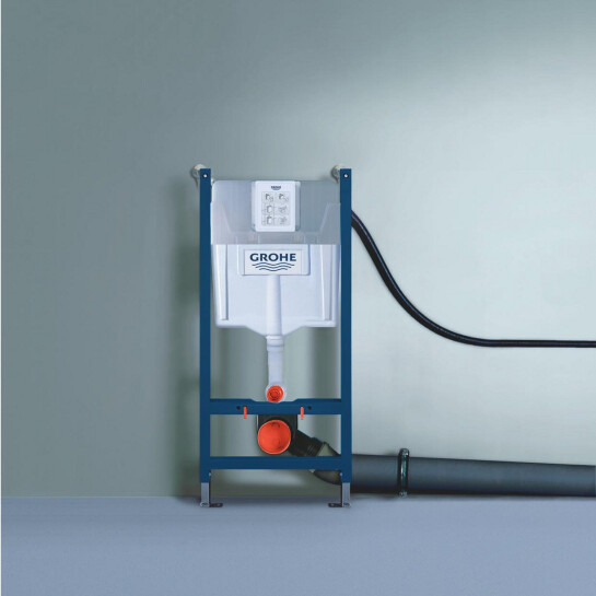 Додаткове фото - Комплект унітаза з інсталяцією 4 в 1 Grohe Solido Start + Унітаз безобідковий Kroner Oker WHI533536 RIMLESS з сидінням Slim Duroplast / Soft-close / Quick relase KO533536WHIR (UA38971964A)