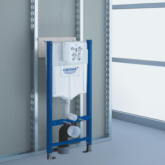 Додаткове фото - Комплект унітаза з інсталяцією 4 в 1 Grohe Solido Start + Унітаз безобідковий Kroner Oker WHI533536 RIMLESS з сидінням Slim Duroplast / Soft-close / Quick relase KO533536WHIR (UA38971964A)
