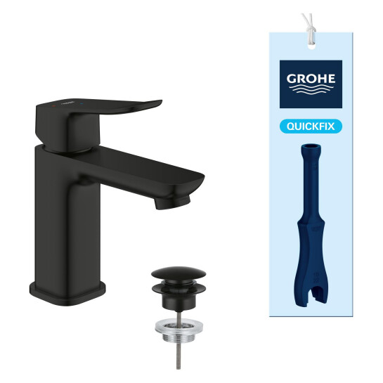 Додаткове фото - Змішувач для раковини Grohe QuickFix Dice ES S-Size 1018612430 з донним клапаном
