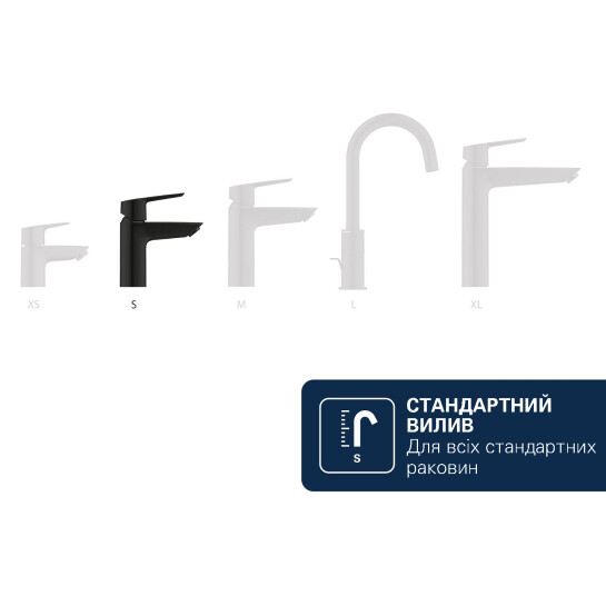 Додаткове фото - Змішувач для раковини Grohe QuickFix Dice ES S-Size 1018612430 з донним клапаном