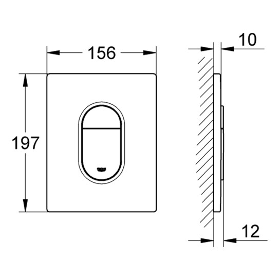 Додаткове фото - Панель змиву для унітаза Grohe Arena Cosmopolitan 38844000