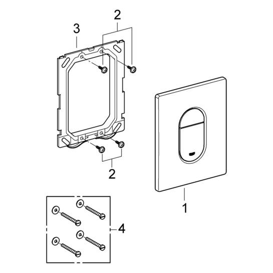 Додаткове фото - Панель змиву для унітаза Grohe Arena Cosmopolitan 38844000