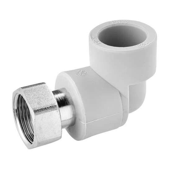 Кутники ППР Коліно з накидною гайкою PPR GrandiTherm 25х3/4"