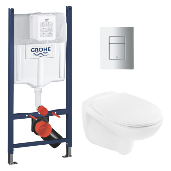 Інсталяції Комплект унітаза з інсталяцією 4 в 1 Grohe Solido Even UA38971966A