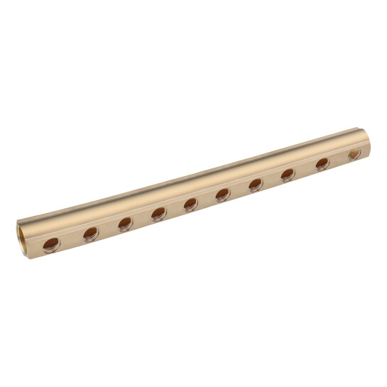 Головне фото - Колектор балка Karro на 10 виходів 1"x1/2" РВ латунний KR-2001
