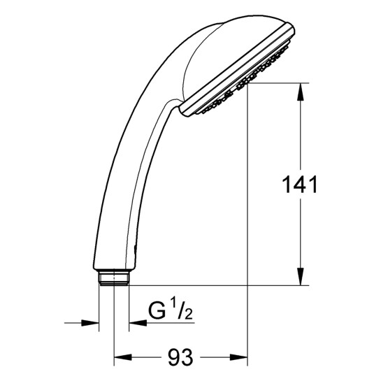 Додаткове фото - Лійка для ручного душу Grohe Tempesta 100 28419002