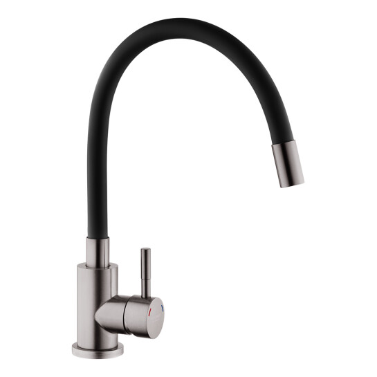 Змішувачі для кухні Змішувач для кухні Kroner KRP Edelstahl Klassisch - PVD035BLK