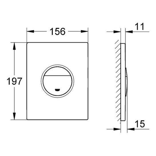 Додаткове фото - Панель змиву для унітаза Grohe Nova Cosmopolitan 38765000
