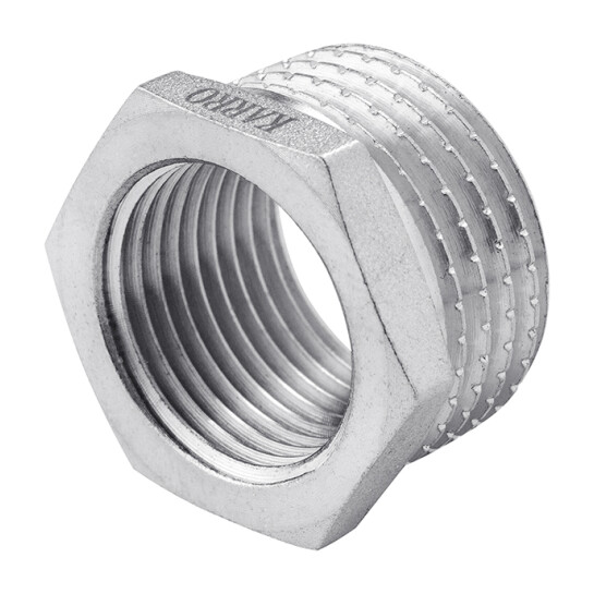 Додаткове фото - Футорка Karro 1"х1/2" ЗВ нікельована KR-3115