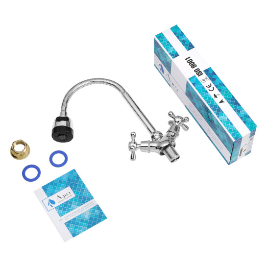 Додаткове фото - Змішувач для кухні з гнучким виливом Agua Toledo - C039