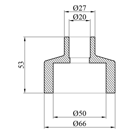 Додаткове фото - Муфта редукційна PPR GrandiTherm 50х20 мм