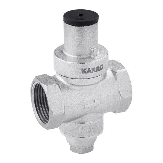 Головне фото - Редуктор тиску Karro 3/4" нікельований KR-80837