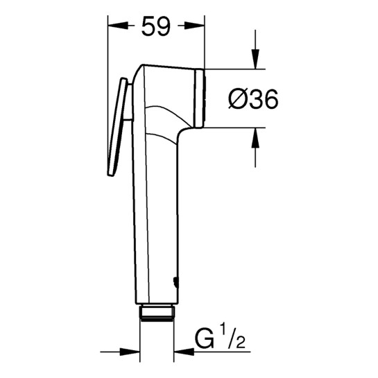 Додаткове фото - Лійка для гігієнічного душу Grohe Tempesta-F Trigger Spray 30 27512001