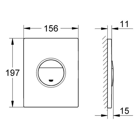 Додаткове фото - Панель змиву для унітаза Grohe Nova Cosmopolitan 38765SH0