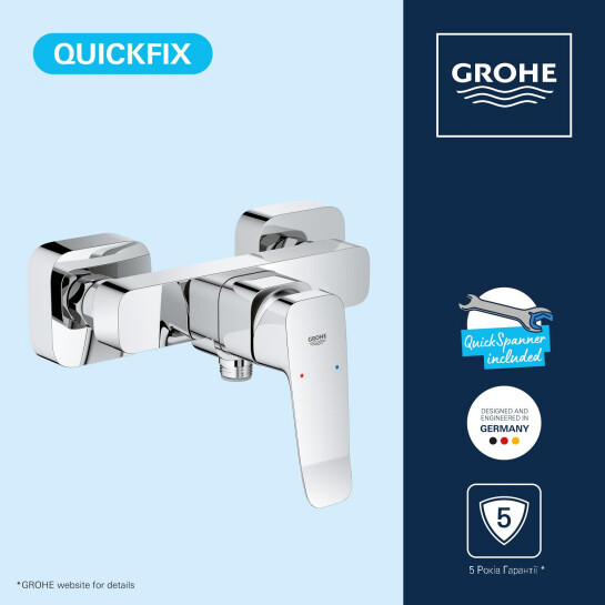 Додаткове фото - Змішувач для душу Grohe QuickFix Dice 1018740000