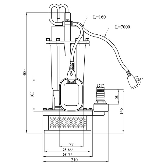 Додаткове фото - Насос дренажний Forwater QDX 1,5-32-1,5 кВт