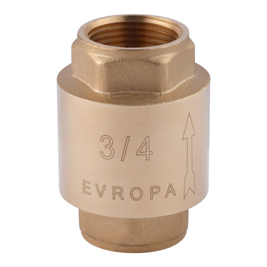 Клапани Зворотній клапан Karro "Europa" 3/4" ВВ з латунним штоком