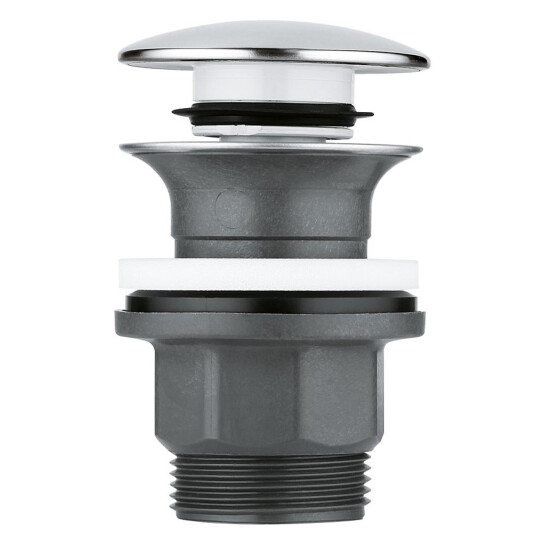 Додаткове фото - Донний клапан для раковин Grohe 1 1/4" з переливом 40824000