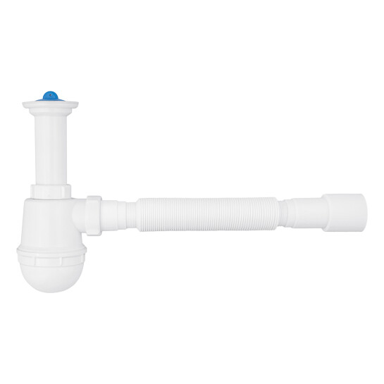 Сифони для кухонних мийок Сифон для кухонної мийки Agua TW01 1 1/2"х40/50 мм з литим випуском