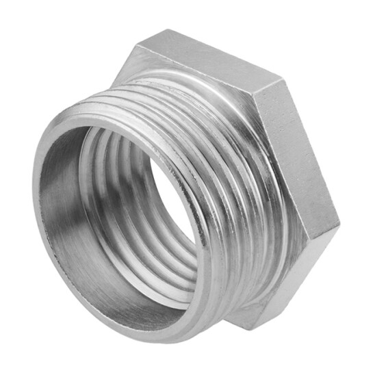 Футорки нержавіючі Футорка WaGa 1/2"х3/4" ВЗ нержавіюча сталь