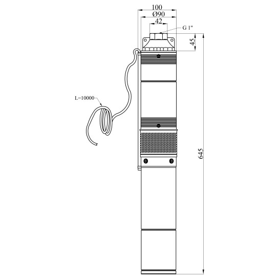 Додаткове фото - Насос глибинний Forwater 4APJ 1.2-100-0.75 кВт