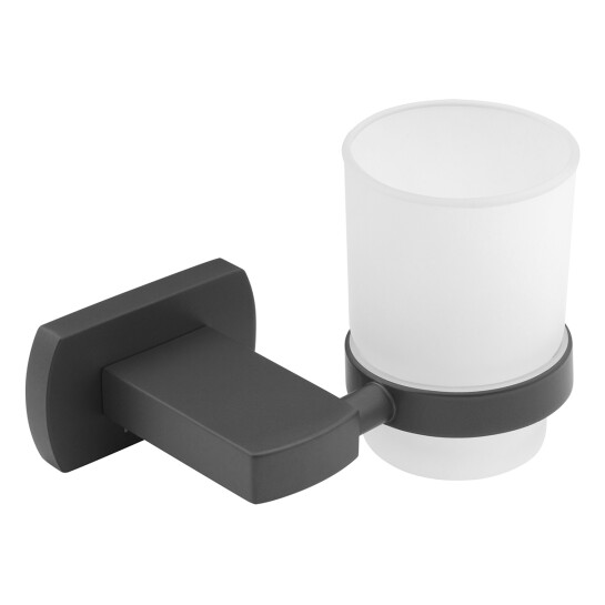 Головне фото - Склянка з тримачем для ванної кімнати Kroner KRP Graz - GRP95602