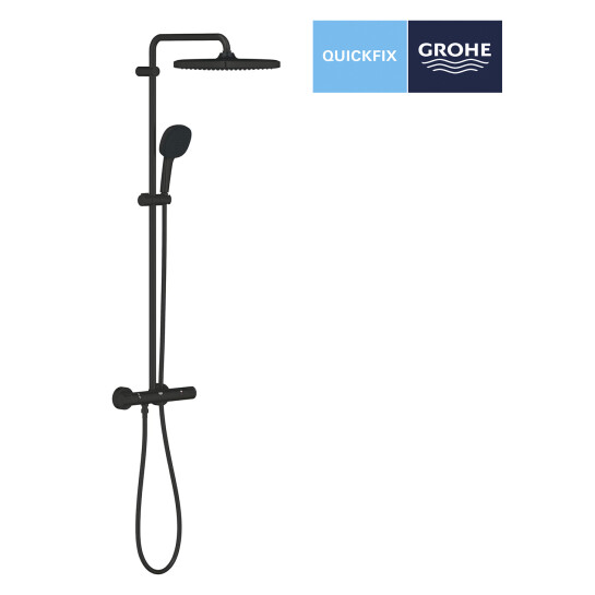 Додаткове фото - Душова система термостатична Grohe QuickFix Vitalio Comfort System 250 Cube 266962431