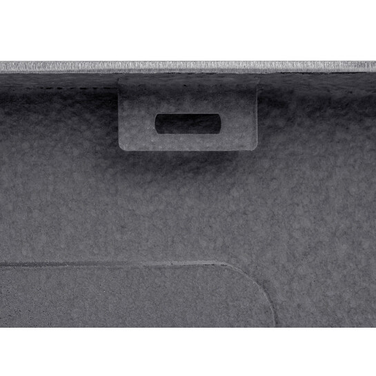 Додаткове фото - Кухонна мийка Kroner KRP Schwarze - 7849RHM PVD (3.0/1.0 мм)