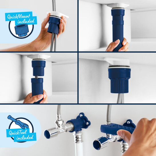 Додаткове фото - Змішувач для раковини Grohe QuickFix Dice XL-Size 1018922430