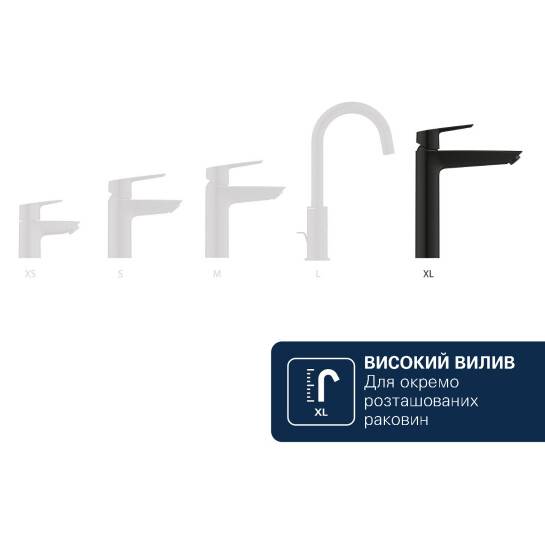 Додаткове фото - Змішувач для раковини Grohe QuickFix Dice XL-Size 1018922430