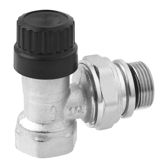 Додаткове фото - Кран термостатичний кутовий STA 3/4" М30х1,5 нікельований