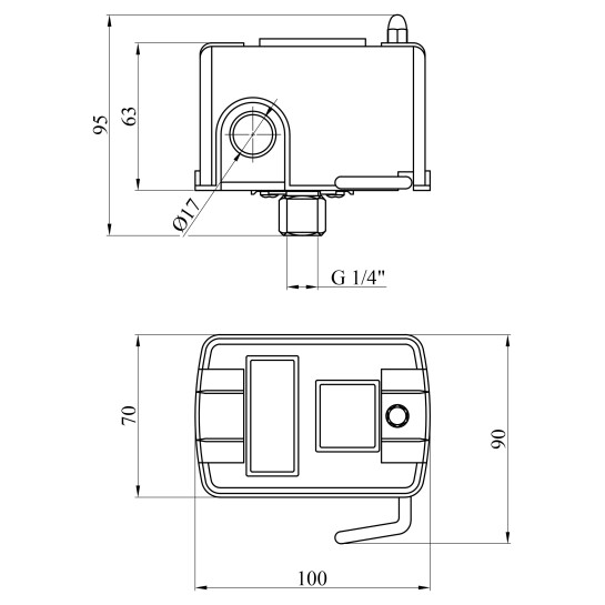 Додаткове фото - Реле тиску із захистом від сухого ходу Forwater PSH-5