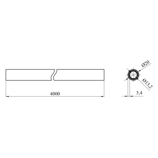 Додаткове фото - Труба PPR Rozma PN20 L-PIPE 20 мм