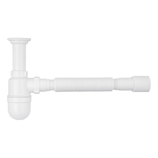 Сифони для умивальників Сифон для раковини Agua TB01 1 1/2''х40/50 мм з литим випуском