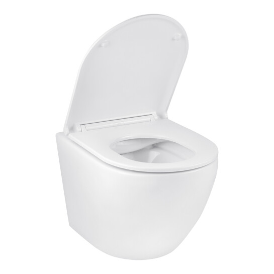 Додаткове фото - Комплект 4 в 1: Інсталяція GROHE Solido 3 в 1 3884966Q + Унітаз безобідковий Kroner Harz WHI493736 RIMLESS з сидінням Slim Duroplast/Soft-close/ Quick relase KH493736WHIR (3884966KH493736)