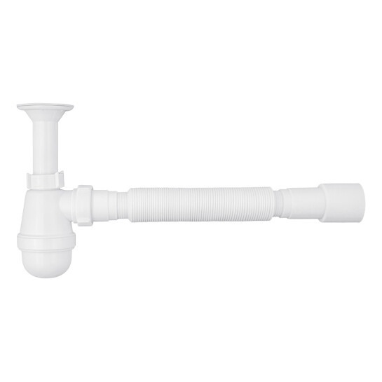 Сифони для умивальників Сифон для раковини Agua TB06 1 1/4''х40/50 мм  з литим випуском