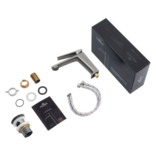 Додаткове фото - Змішувач для раковини Kroner KRP Ersel - GRP0111BV з донним клапаном