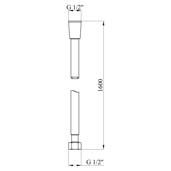 Додаткове фото - Шланг для душу Kroner KRM - SCH607 Anti-Twist 160 см