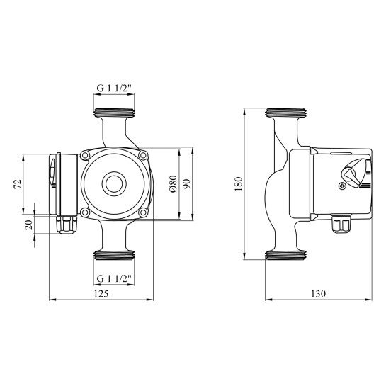 Додаткове фото - Насос циркуляційний Forwater GPD/UPS 25/6-180 (Grundfos)